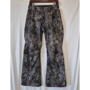 The North Face Womens Gray Black Abstract Snow Ski Sally Pants XS